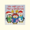 Picture of Penguin Pals - Christmas Card Cross Stitch Kit by Bothy Threads