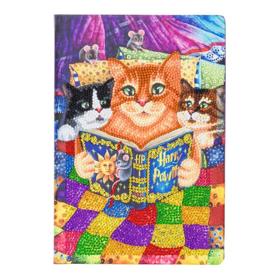 Picture of Kitten Bedtime Stories 26X18CM Crystal Art Notebook