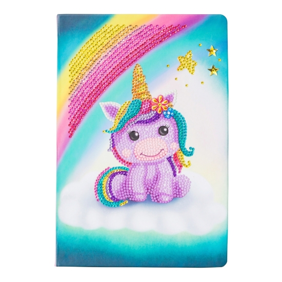 Picture of Unicorn Smile 26X18CM Crystal Art Notebook