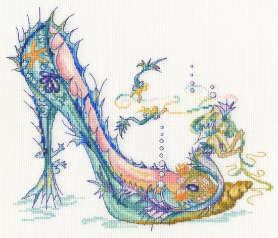 Picture of The Siren - (Sally King Shoes) Cross Stitch Kit by Bothy Threads
