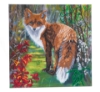 Picture of Autumn Fox 30cm x 30cm Crystal Art Framed Canvas