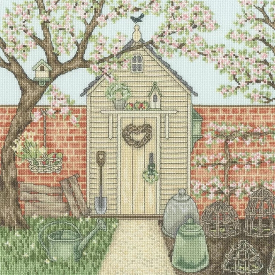 Picture of A Country Estate: Potting Shed Cross Stitch Kit by Bothy Threads