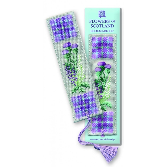 Picture of Flowers of Scotland Bookmark Cross Stitch Kit