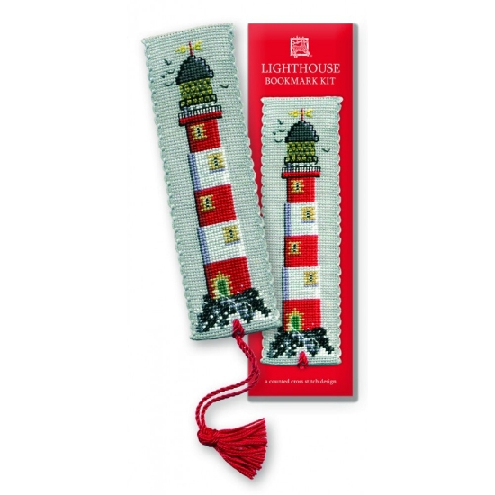 Picture of Lighthouse Bookmark Cross Stitch Kit