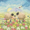 Picture of Butterflies and Babies Sheep Cross Stitch Kit By Bothy Threads