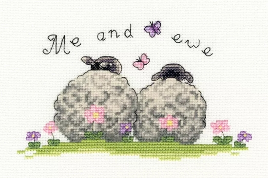 Picture of Life's Simple Pleasures Sheep Cross Stitch Kit By Bothy Threads