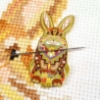 Picture of Mandala Rabbit Needle Minder by Meloca Designs