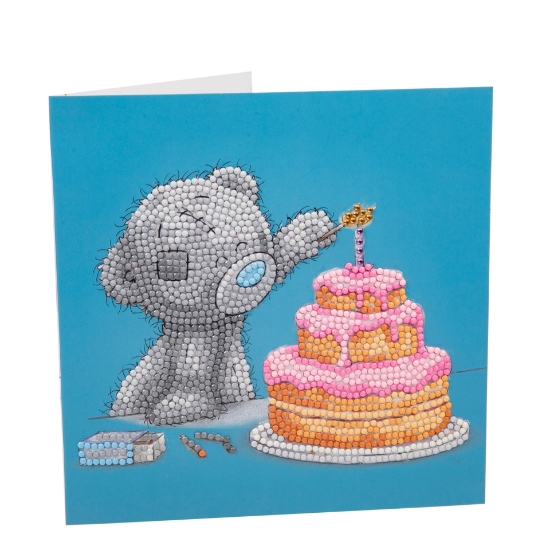 Picture of Happy Birthday Tatty Teddy Crystal Art Card