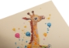 Picture of Cute Baby Giraffe 18x18cm Crystal Art Card