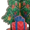 Picture of Presents by the Christmas Tree with Baubles - 3D Crystal Art
