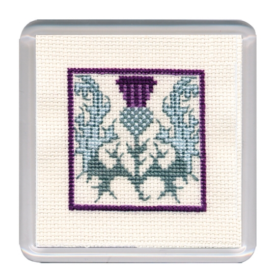 Picture of Scottish Thistles Coaster Cross Stitch Kit