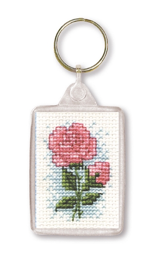 Picture of Roses Keyring Cross Stitch Kit