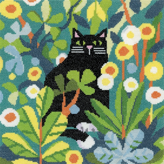 Picture of Black Cat (Catz & Co) - 14ct Aida Cross Stitch Kit