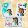 Picture of Crystal Art A6 Stamp Set  - Jasmine (Disney)