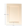 Picture of Rectangular Aperture A5 Cards - Cream (Pack Of 4)
