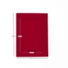 Picture of Rectangular Aperture A5 Cards - Red (Pack Of 4)