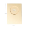 Picture of Round Aperture A6 Cards - Cream (Pack Of 5)
