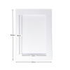 Picture of Rectangular Aperture A6 Cards - White (Pack Of 5)