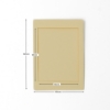 Picture of Rectangular Aperture A6 Cards - Cream (Pack Of 5)
