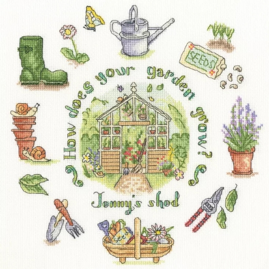Picture of How Does Your Garden Grow Cross Stitch Kit by Bothy Threads