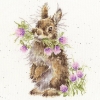 Picture of Head Clover Heels Rabbit Cross Stitch Kit by Bothy Threads