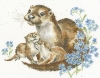 Picture of Otterly Adorable - (Hannah Dale) Cross Stitch Kit by Bothy Threads