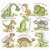 Picture of Raar Dinosaurs Cross Stitch Kit By Bothy Threads