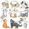 Picture of Meow Cats Cross Stitch Kit By Bothy Threads