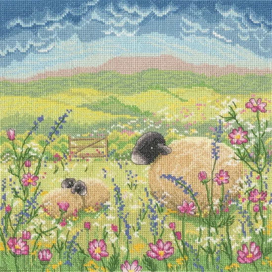 Picture of It's The Little Things In Life Sheep Lamb Cross Stitch Kit by Bothy Threads