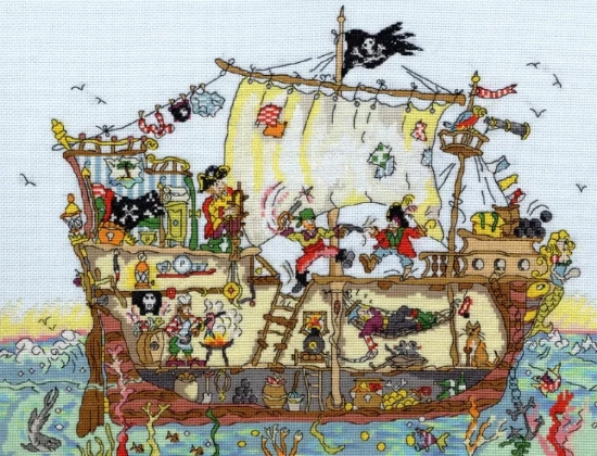 Picture of Pirate Ship - Cut Thru' House by Bothy Threads