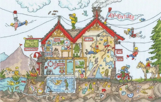 Picture of Adventure Holiday - Cut Thru' House by Bothy Threads