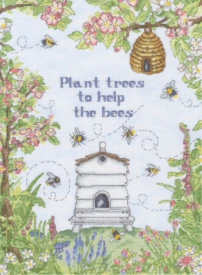 Picture of Help the Bees Cross Stitch Kit By Bothy Threads