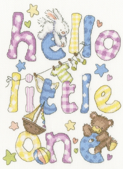 Picture of Hello Little One Cross Stitch Kit By Bothy Threads