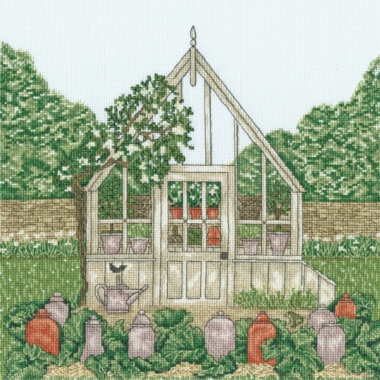 Picture of A Country Estate: Greenhouse Cross Stitch Kit By Bothy Threads