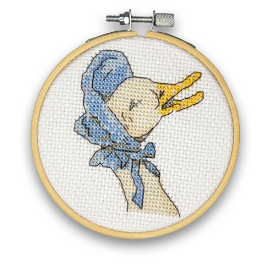 Picture of Jemima Puddleduck Mini Cross Stitch Kit With Hoop