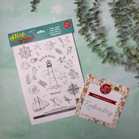 Picture of Nautical Sampler Stick & Stitch Embroidery Magic Paper