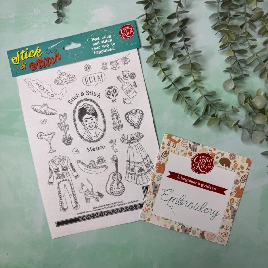 Picture of Mexico Sampler Stick & Stitch Embroidery Magic Paper