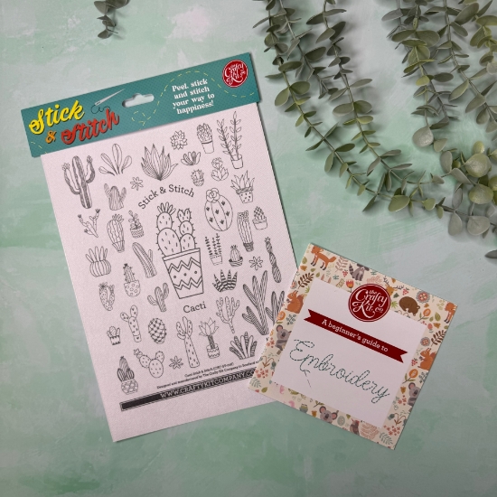 Picture of Cacti Sampler Stick & Stitch Embroidery Magic Paper