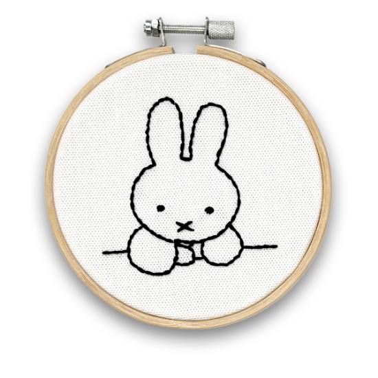 Picture of Miffy at The Table Mini Embroidery Kit With a Hoop