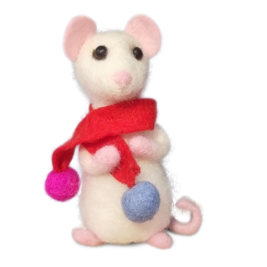 Picture of Wee Winter Mouse Needle Felting Kit  
