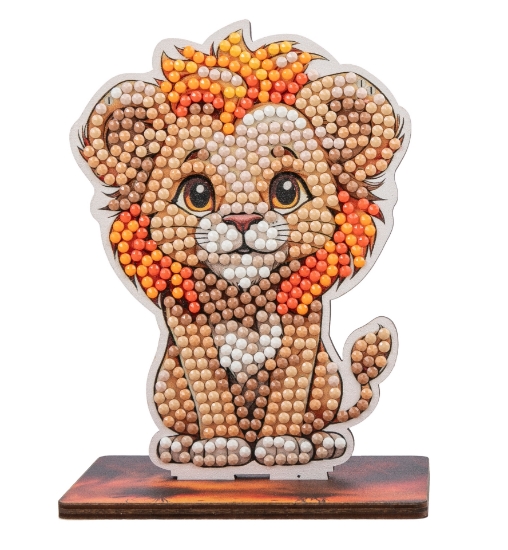 Picture of Lion - Wildlife Crystal Art Buddy Kit