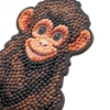 Picture of Chimp - Wildlife Crystal Art Buddy Kit