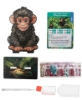 Picture of Chimp - Wildlife Crystal Art Buddy Kit