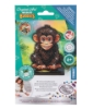 Picture of Chimp - Wildlife Crystal Art Buddy Kit