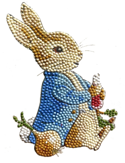 Picture of Crystal Art A5 Sticker Motif - Peter Rabbit