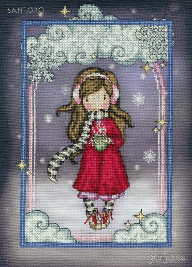 Picture of Snowflake Kisses - (Gorjuss) Cross Stitch Kit by Bothy Threads