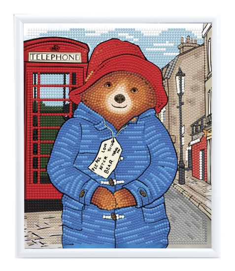 Picture of Taking A Stroll Telephone Box Crystal Art Framed Picture Kit