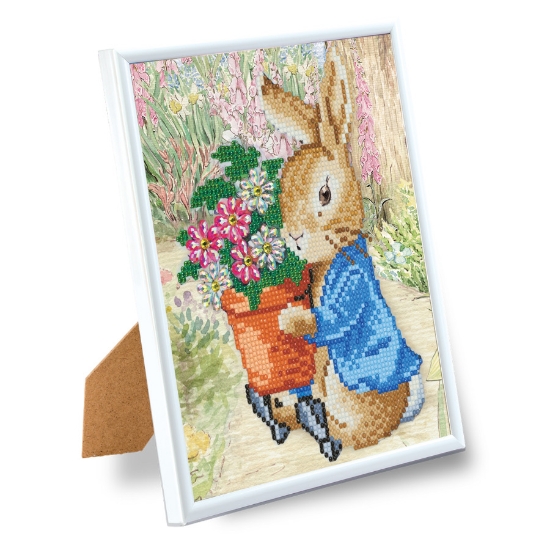 Picture of Peter Rabbit Crystal Art Framed Picture Kit