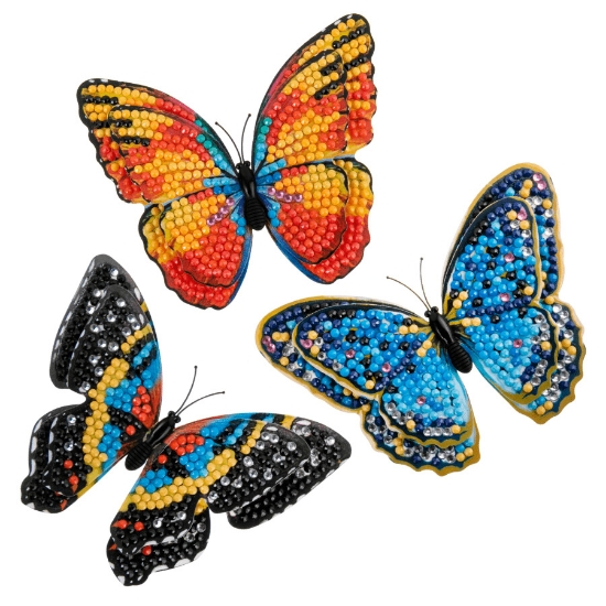 Picture of 3D Butterflies Decoration Crystal Art Kit - Set of 3