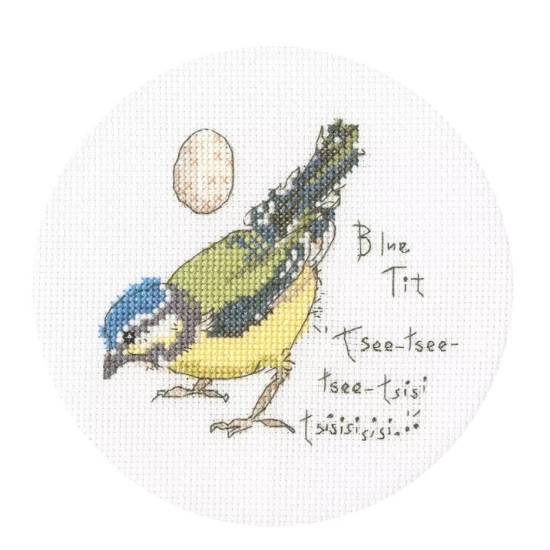Picture of Little Blue Tit (Madeleine Floyd) Cross Stitch Kit by Bothy Threads